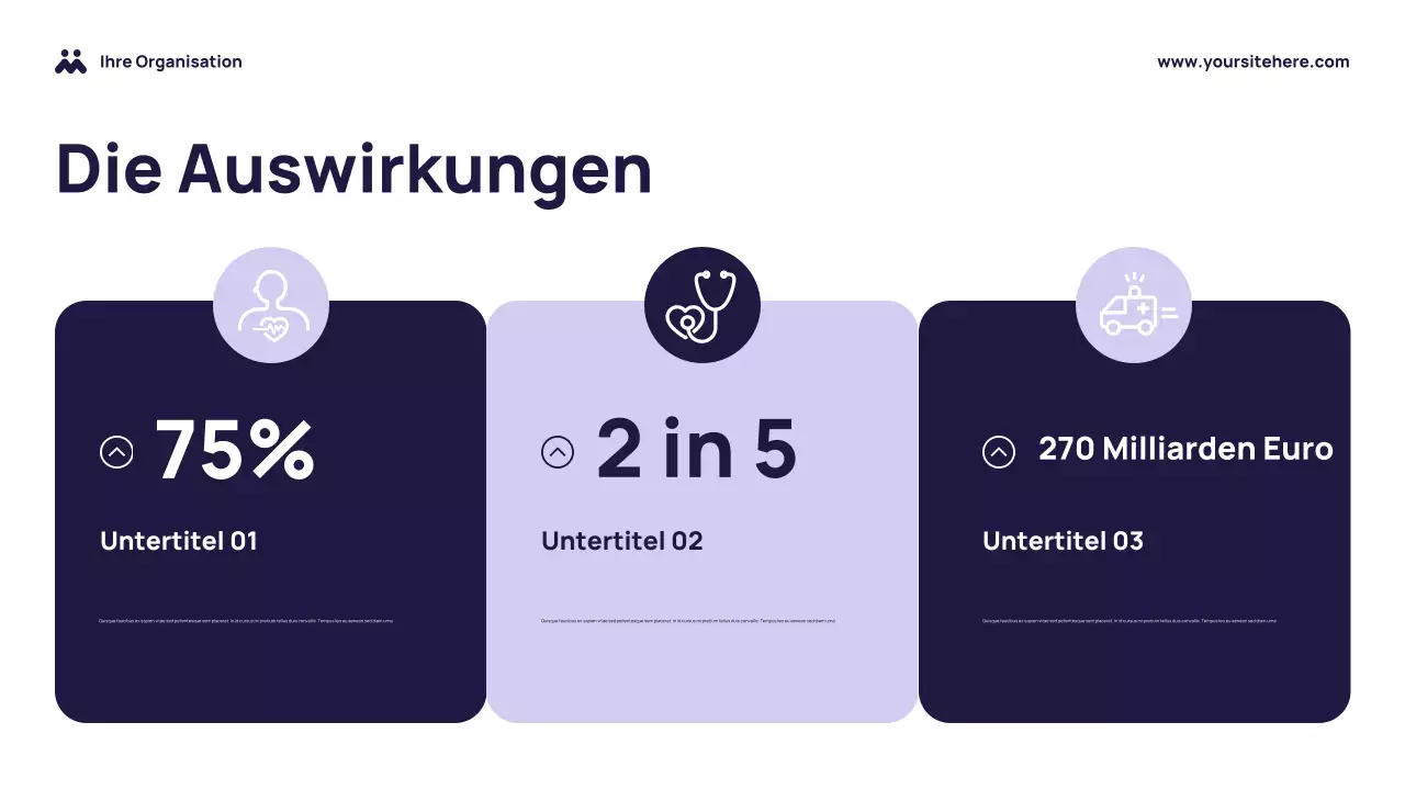 Lila Moderner Leitfaden für psychische Gesundheit Präsentation