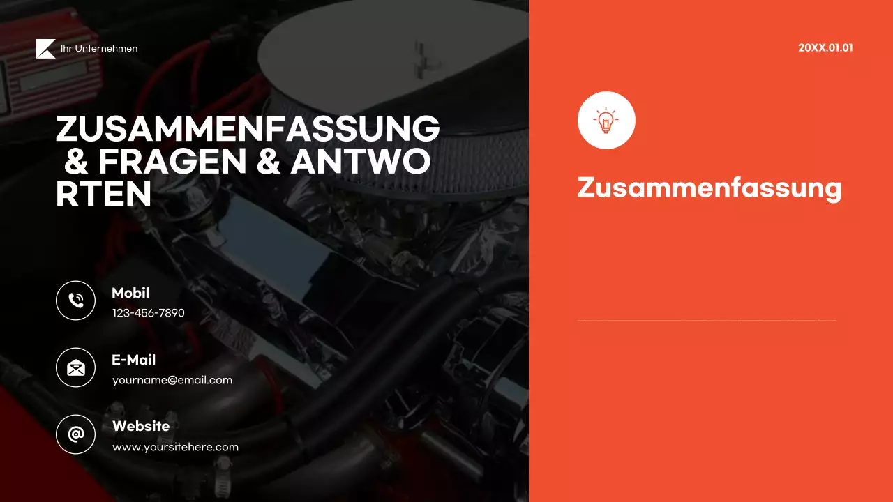 Leitfaden für moderne schwarze Fahrzeuge Präsentation