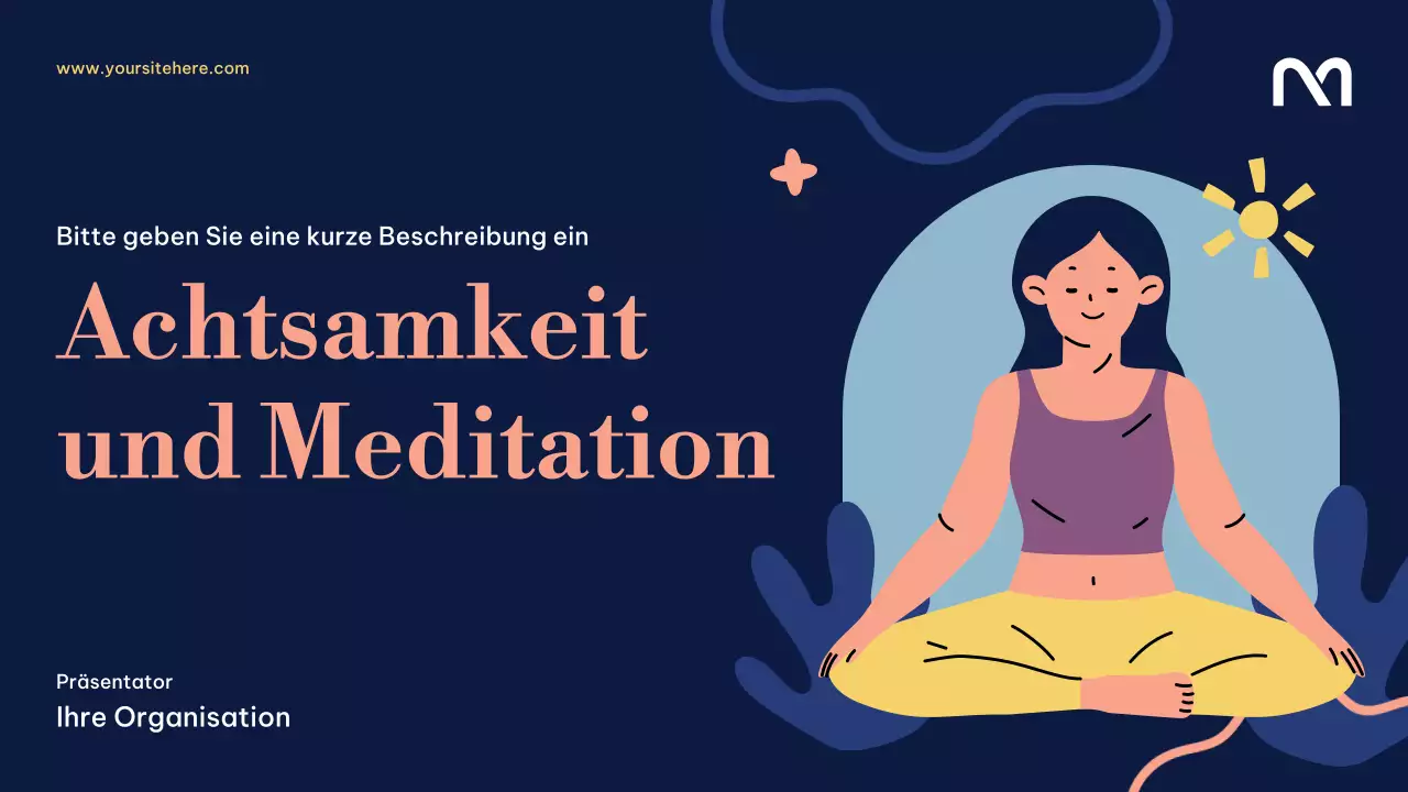 Moderner Meditationsleitfaden der Marine – Präsentation