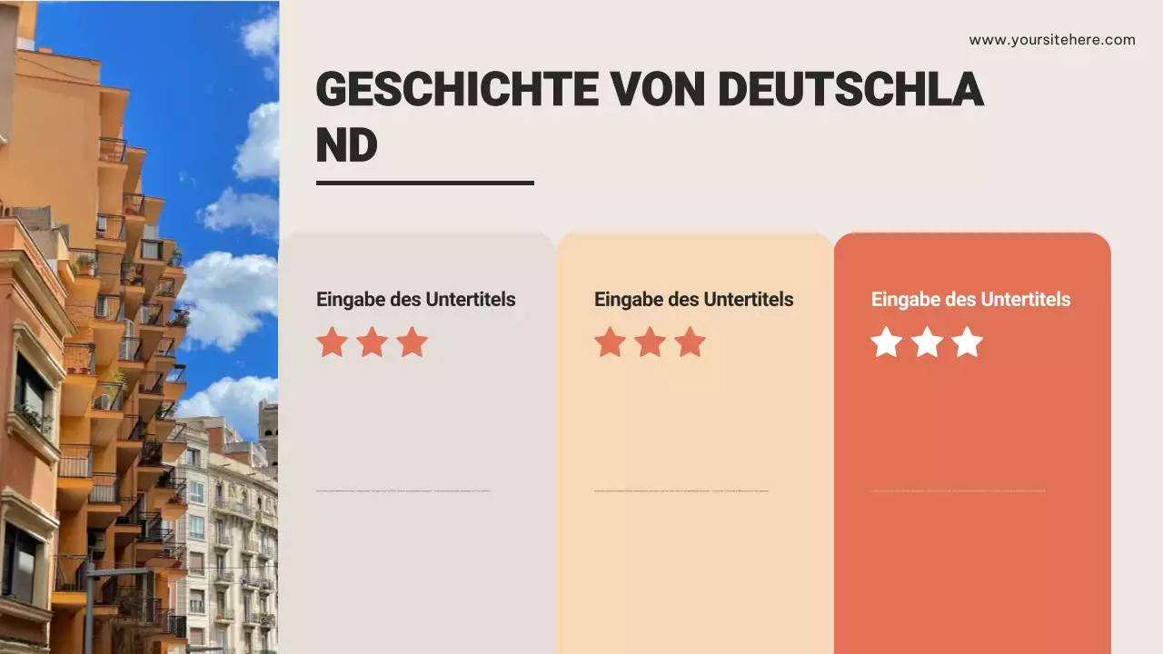 Braune rustikale Reisewerbung Präsentation