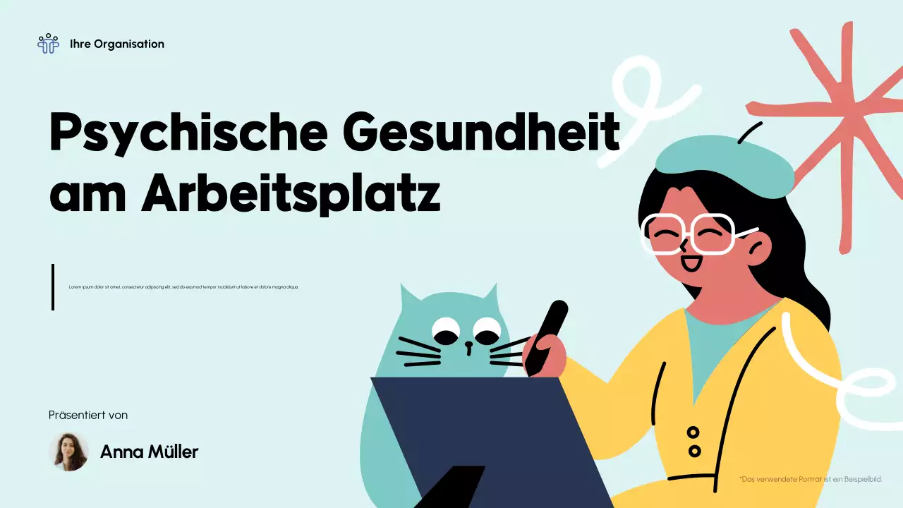 Mint Moderne psychische Gesundheit Vortragspräsentation