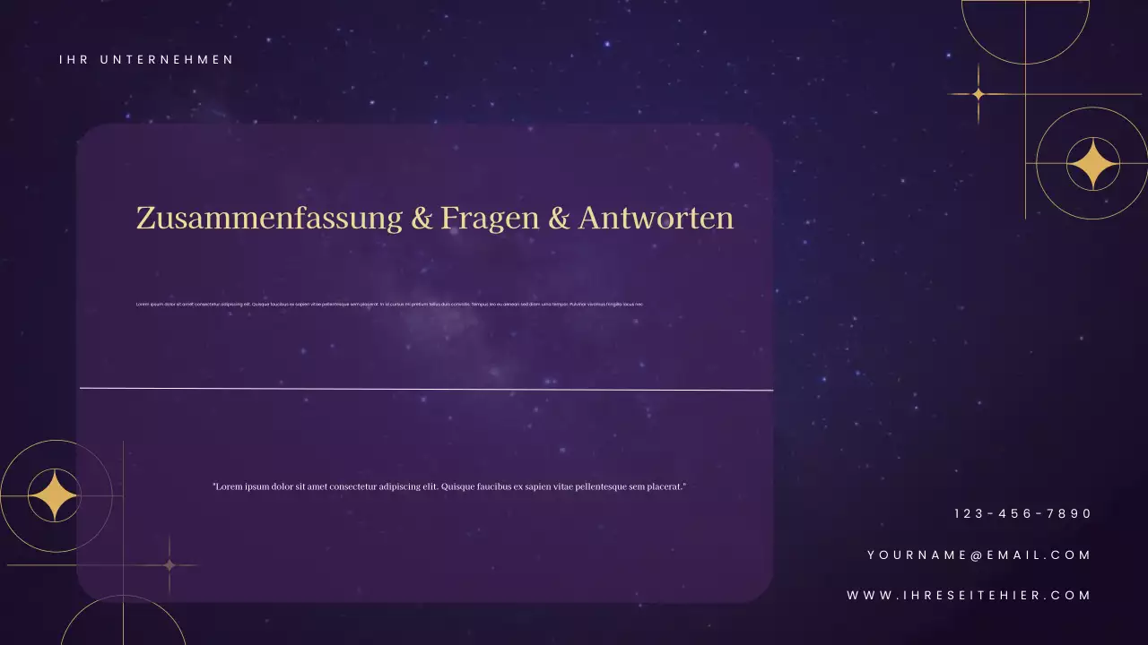 Navy Elegant Tarot Guide Präsentation