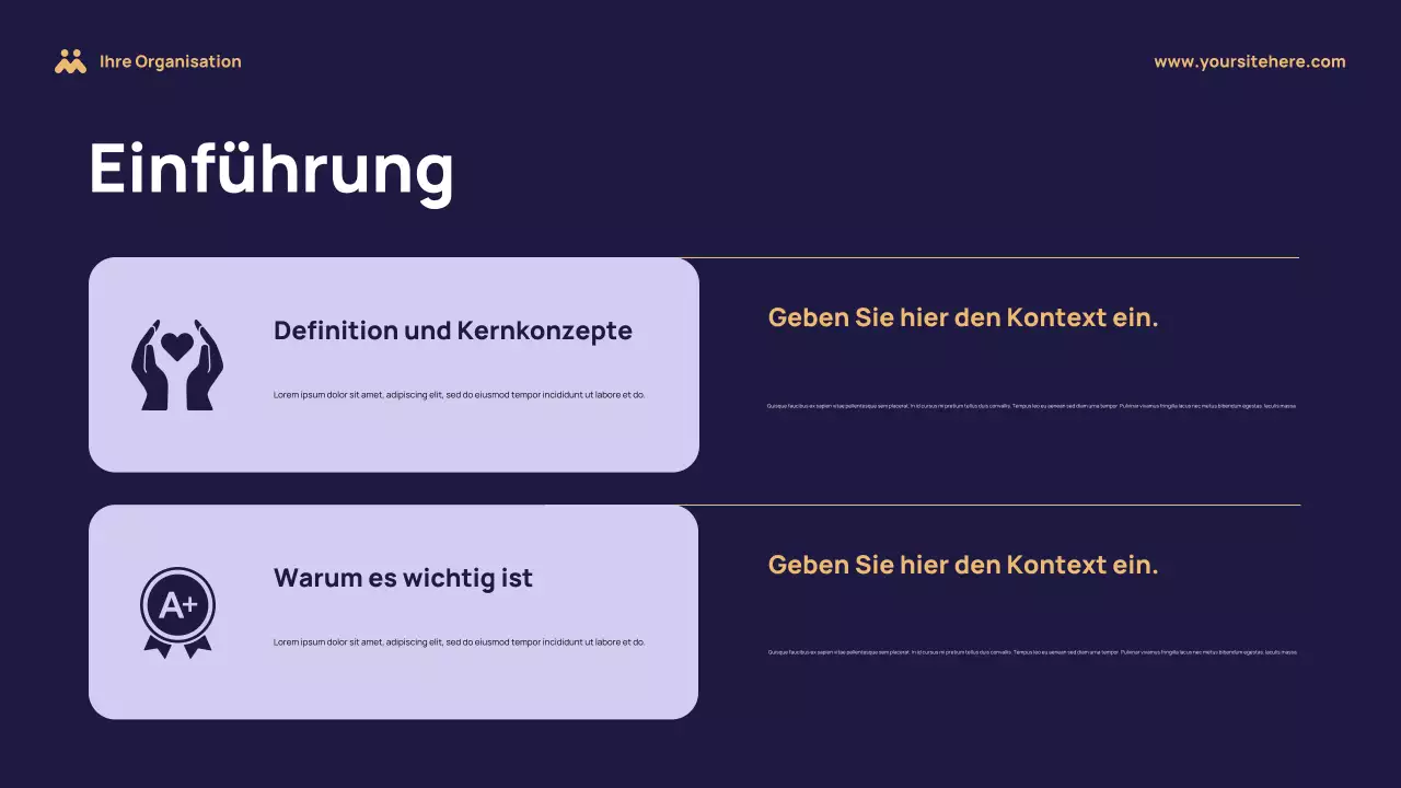 Lila Moderner Leitfaden für psychische Gesundheit Präsentation