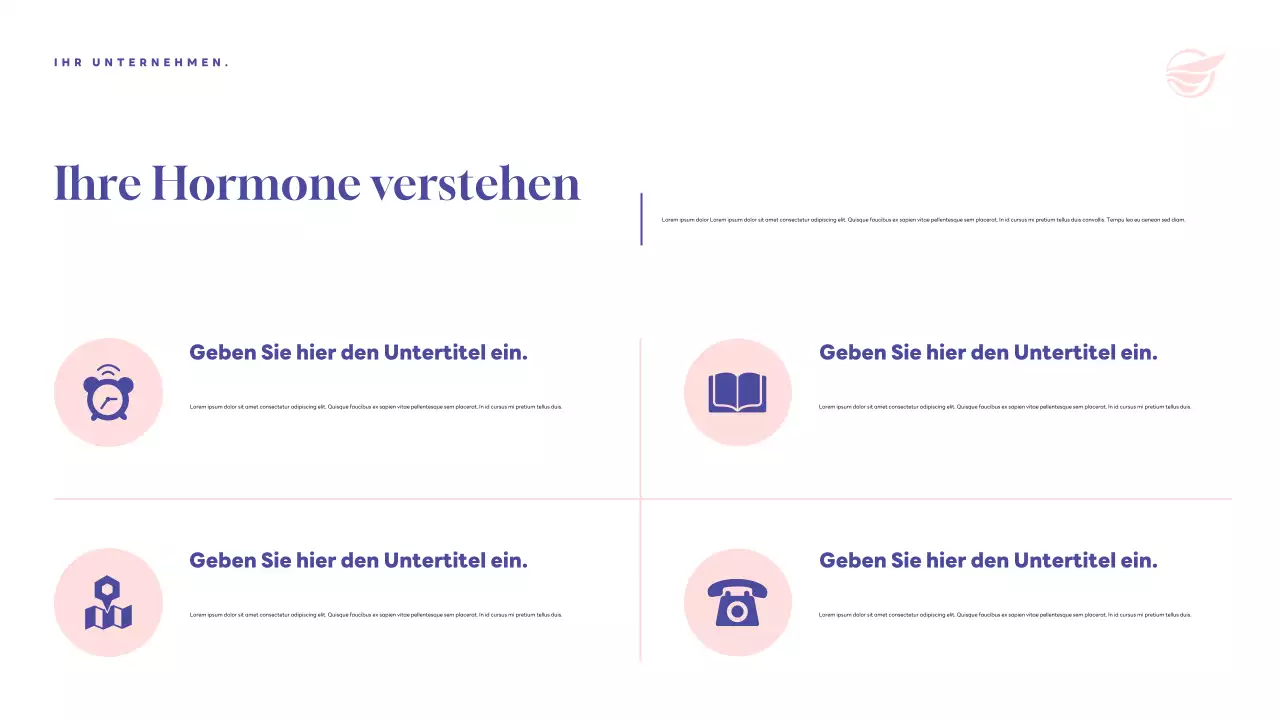 Lila Moderne Gesundheitsankündigung Präsentation