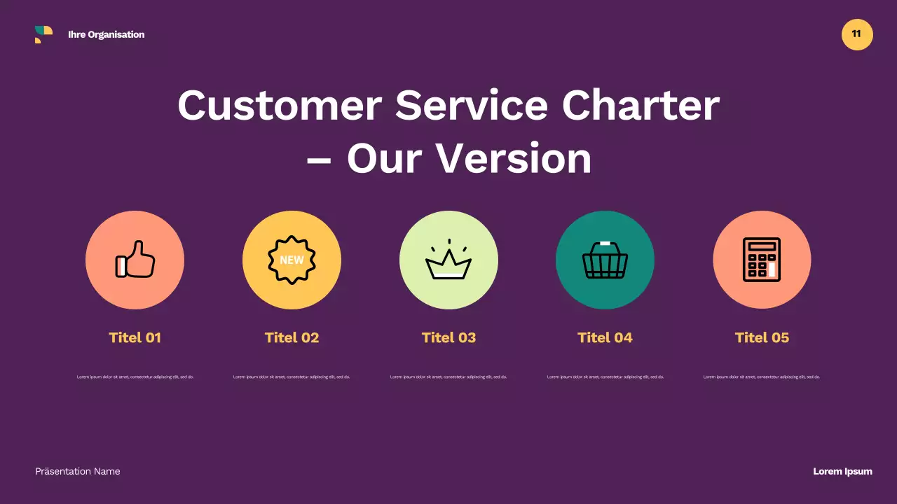 Lila Comic Schulführer Präsentation