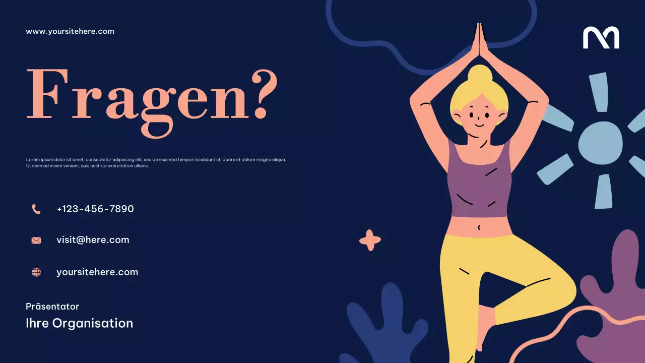 Moderner Meditationsleitfaden der Marine – Präsentation