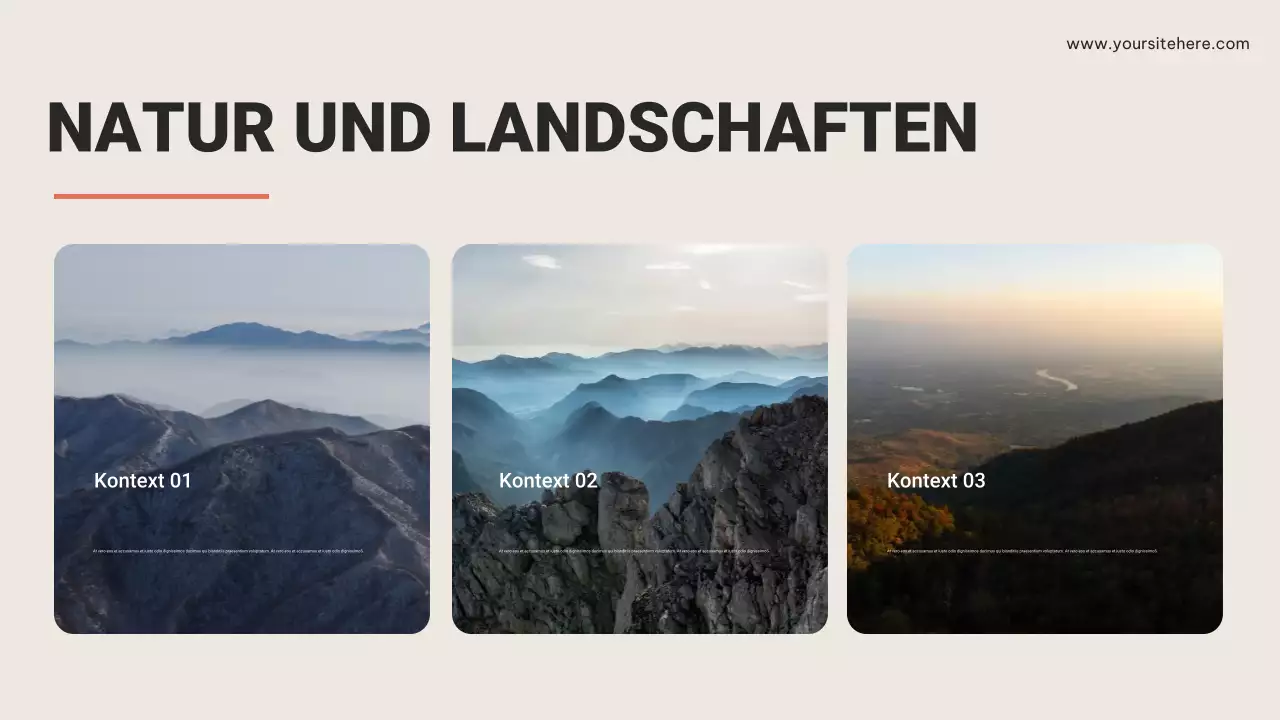 Braune rustikale Reisewerbung Präsentation