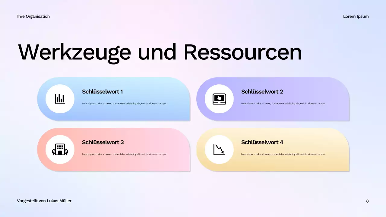 Weißer moderner Wellness-Leitfaden Präsentation