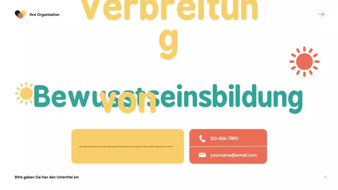 Orange Modern Health Guide Präsentation