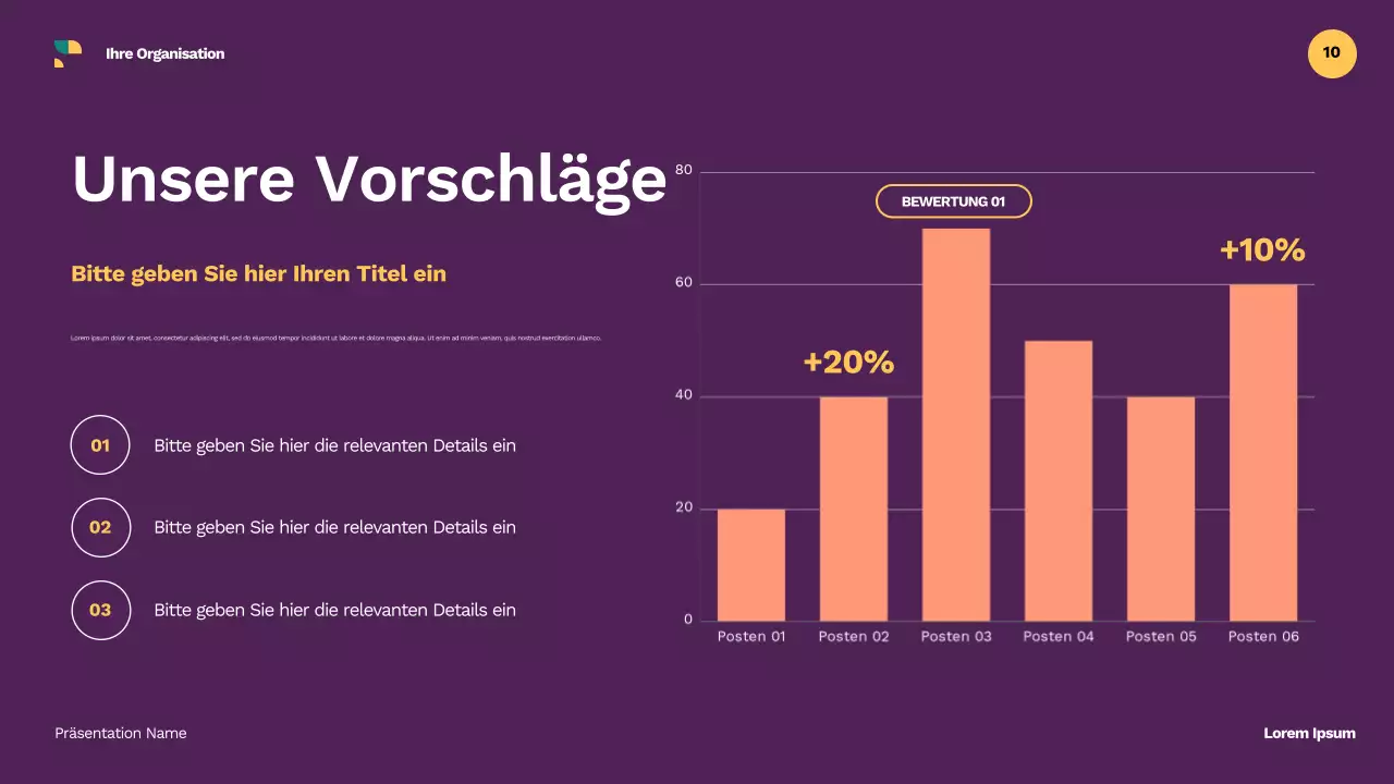 Lila Comic Schulführer Präsentation