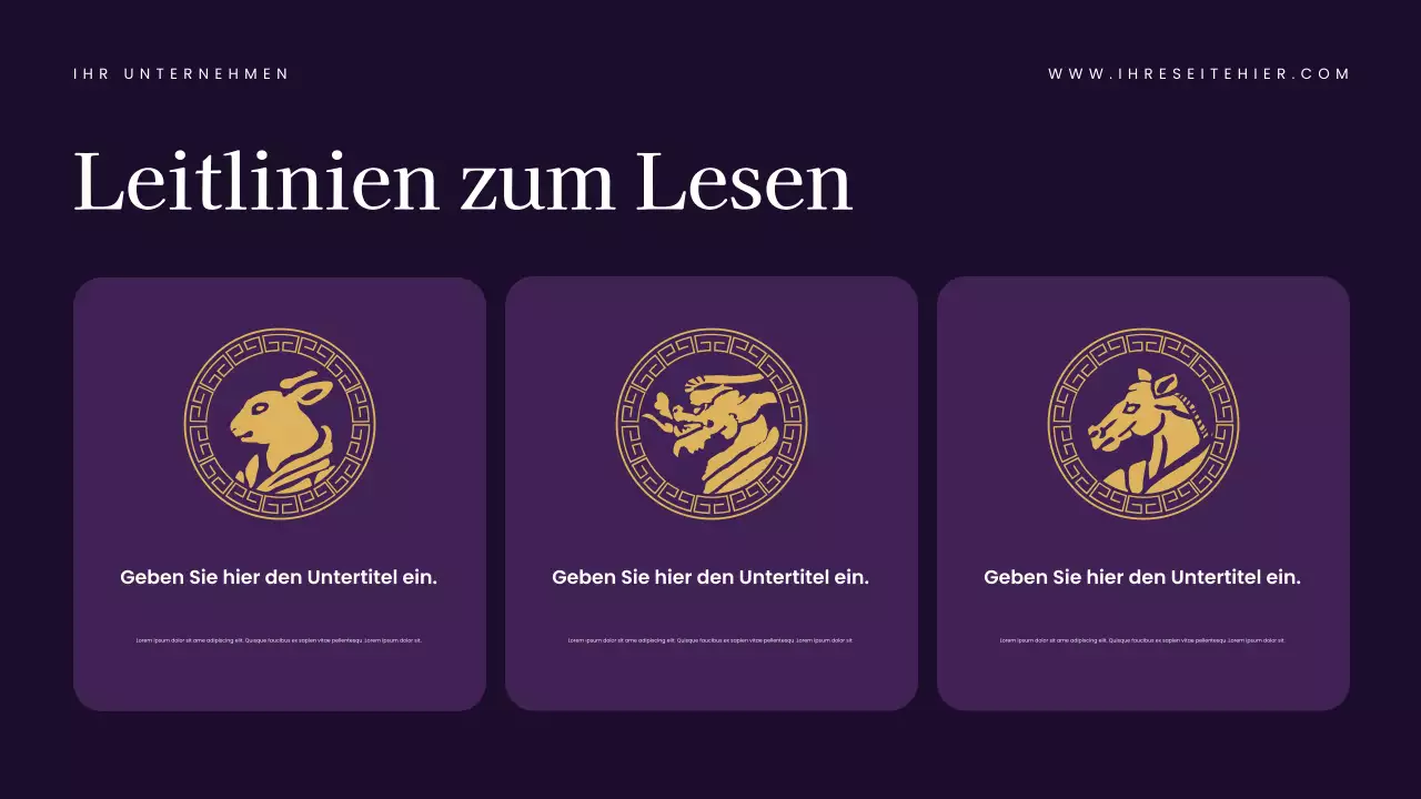 Navy Elegant Tarot Guide Präsentation