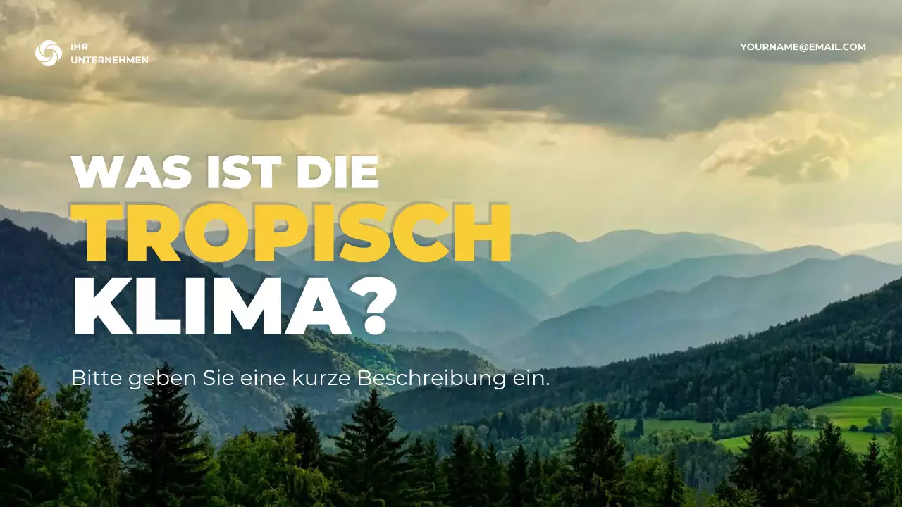 Grüne rustikale Klimainformationspräsentation