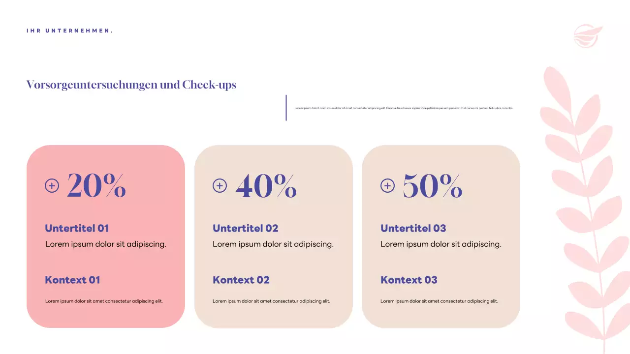 Lila Moderne Gesundheitsankündigung Präsentation
