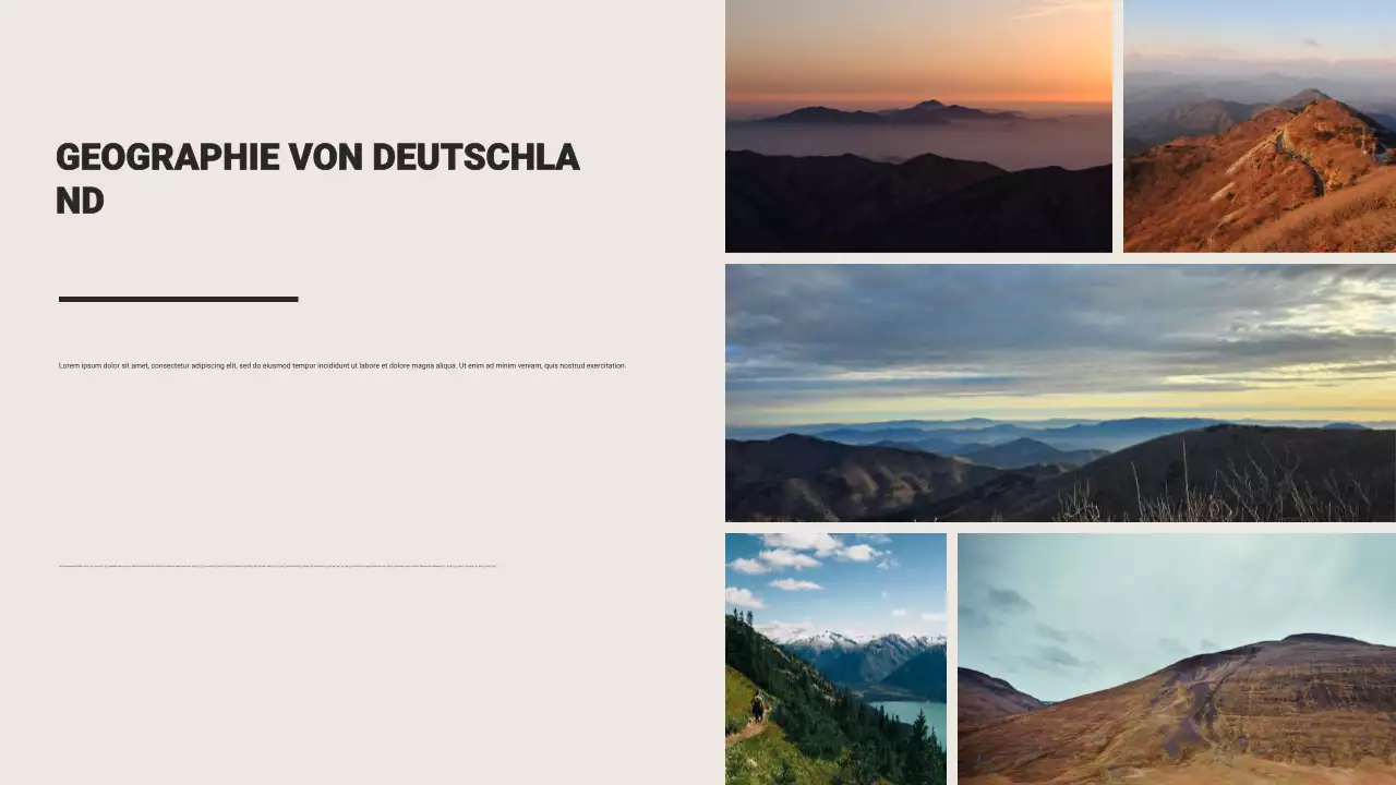 Braune rustikale Reisewerbung Präsentation