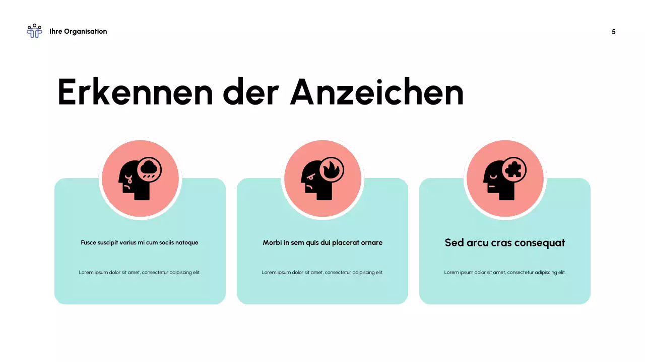 Mint Moderne psychische Gesundheit Vortragspräsentation