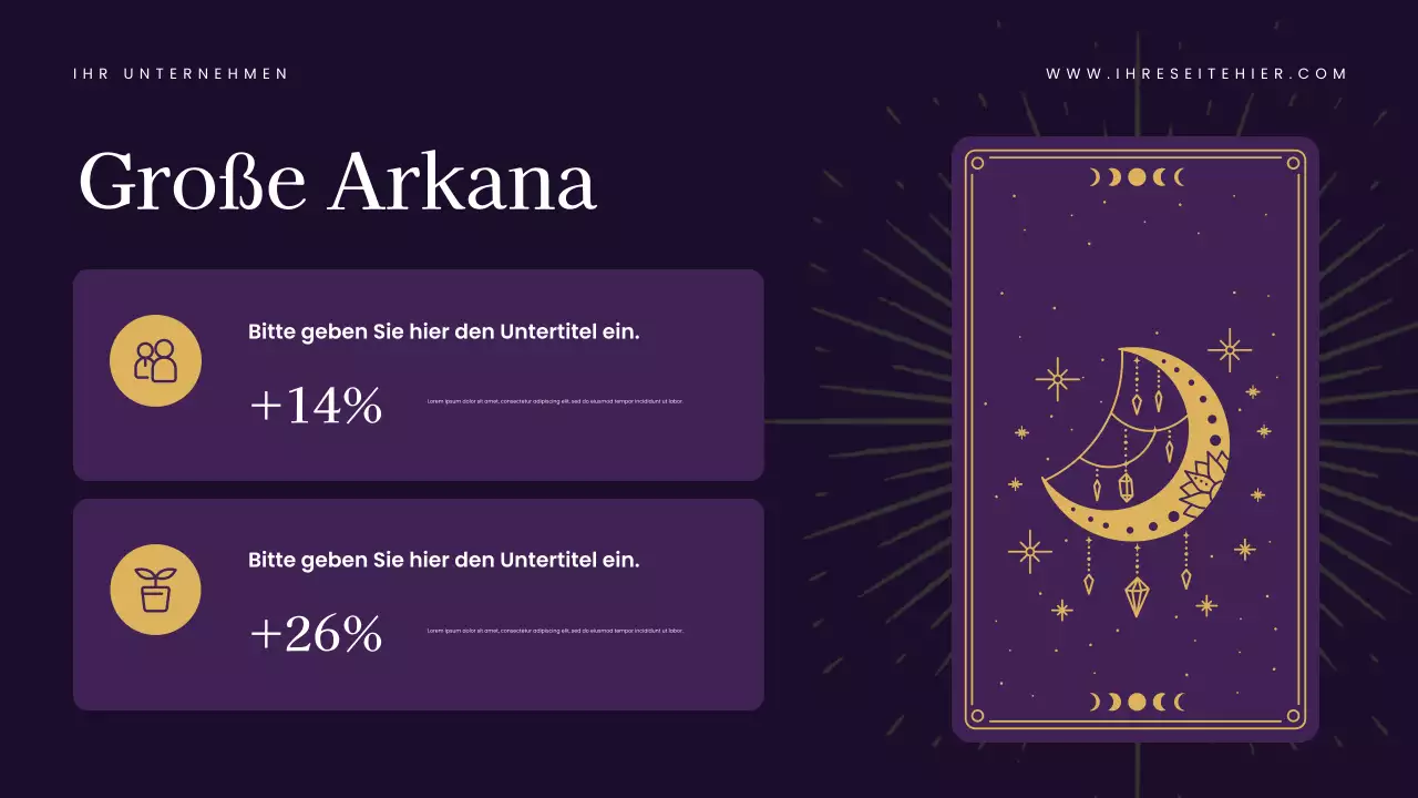 Navy Elegant Tarot Guide Präsentation