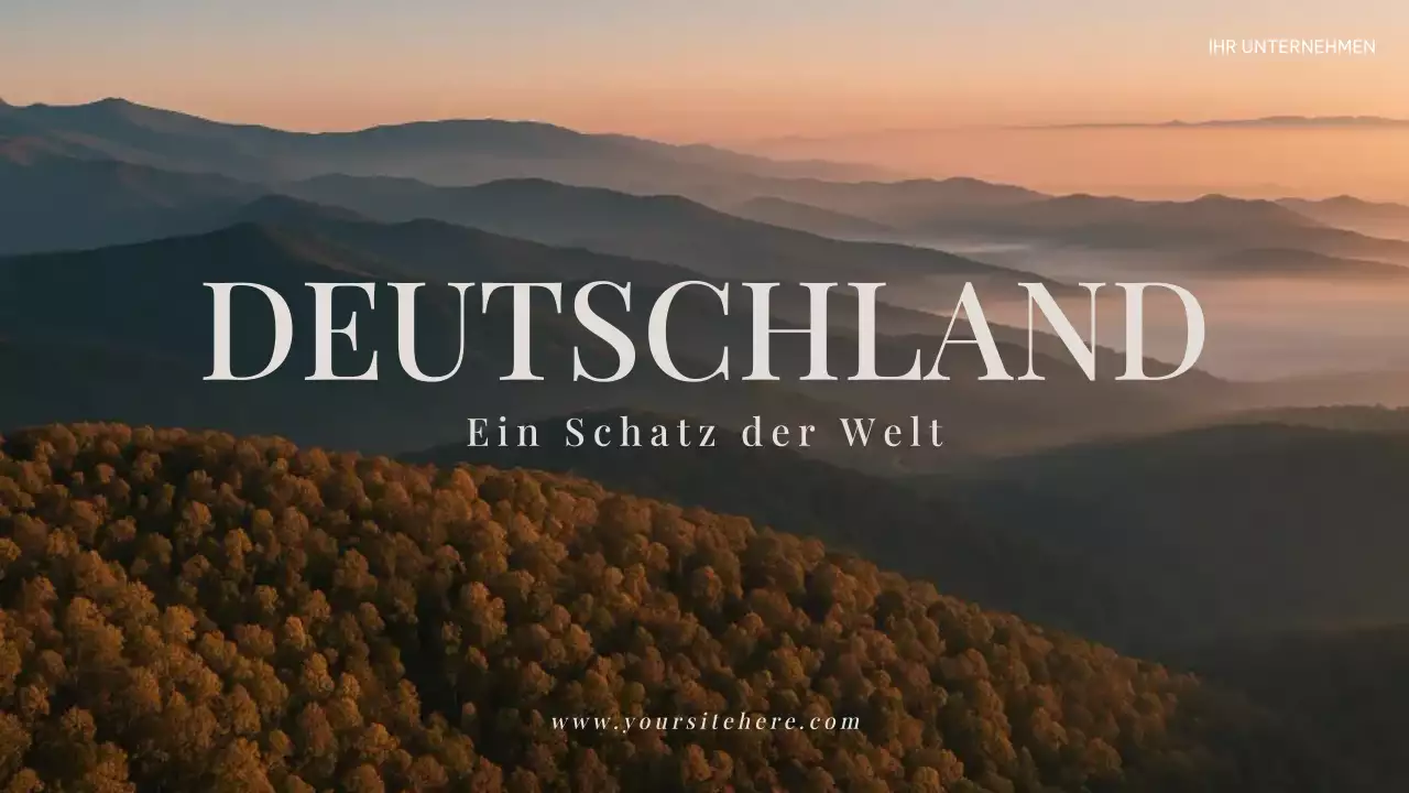 Braune rustikale Reisewerbung Präsentation