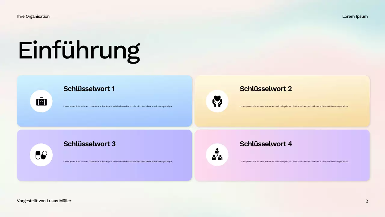 Weißer moderner Wellness-Leitfaden Präsentation