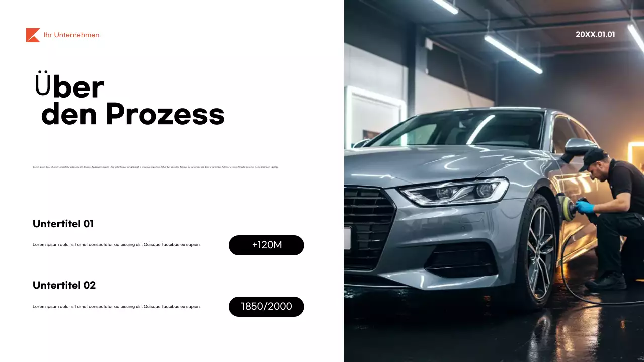 Leitfaden für moderne schwarze Fahrzeuge Präsentation