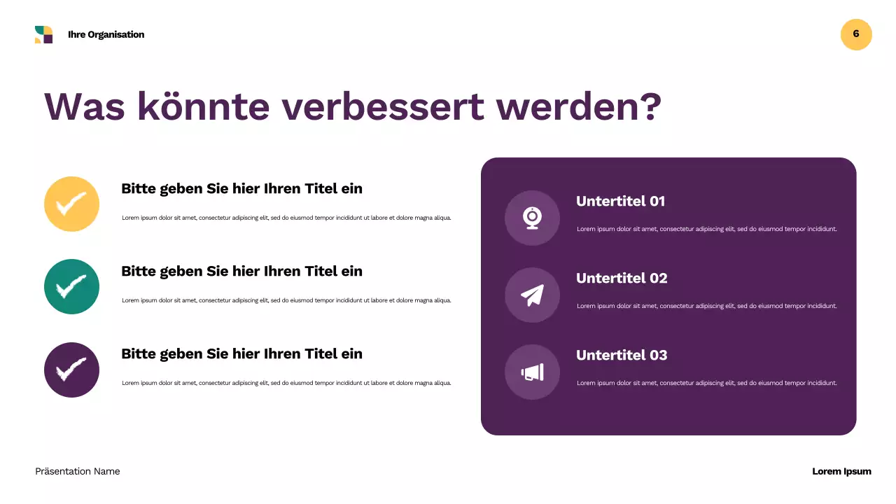 Lila Comic Schulführer Präsentation