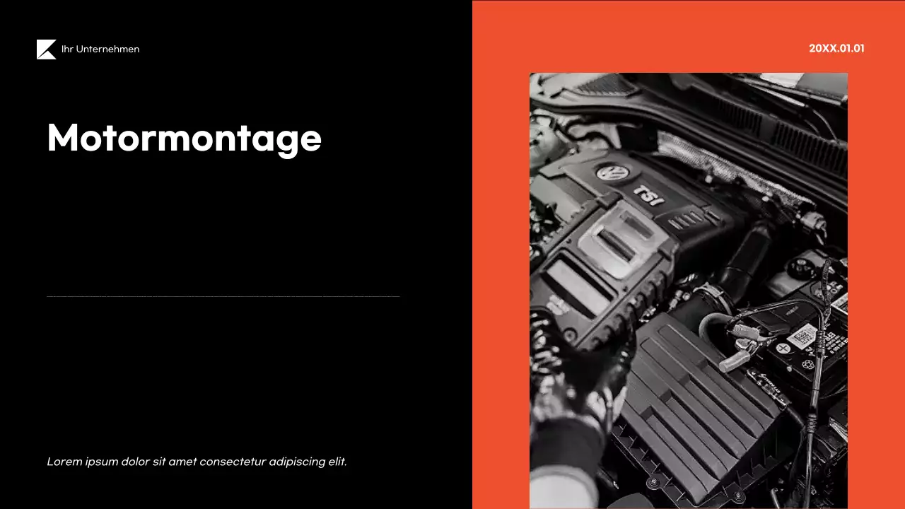 Leitfaden für moderne schwarze Fahrzeuge Präsentation