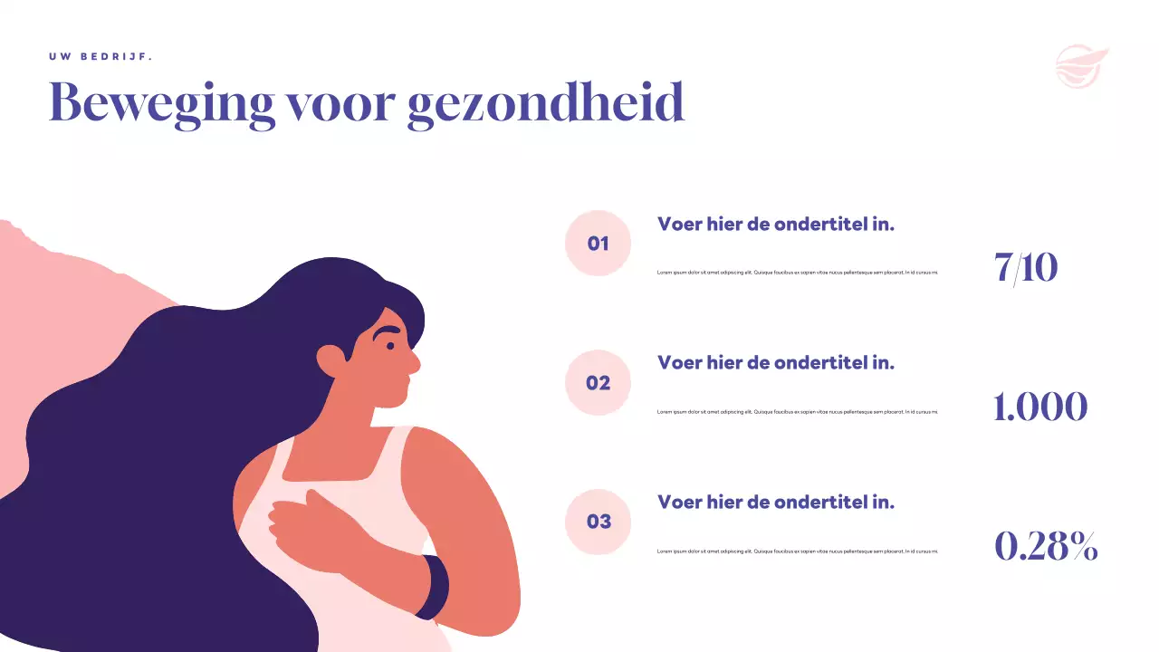 Purple Modern Health aankondigingspresentatie
