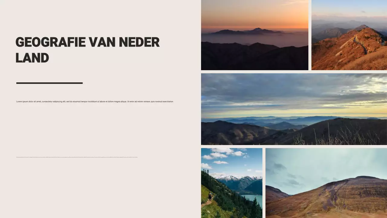 Presentatie van een bruine rustieke reisadvertentie