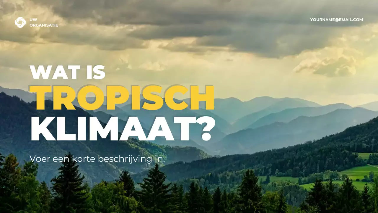 Presentatie van informatie over het groene rustieke klimaat