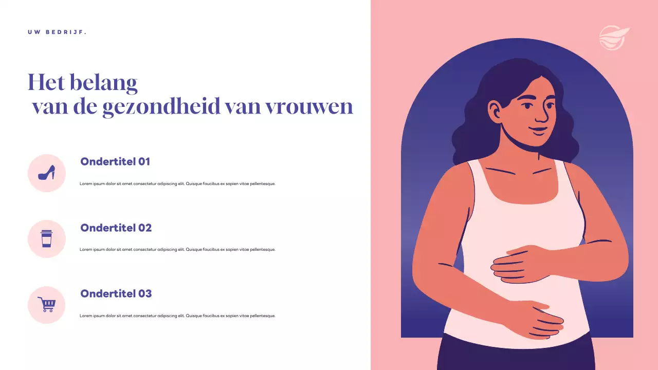 Purple Modern Health aankondigingspresentatie