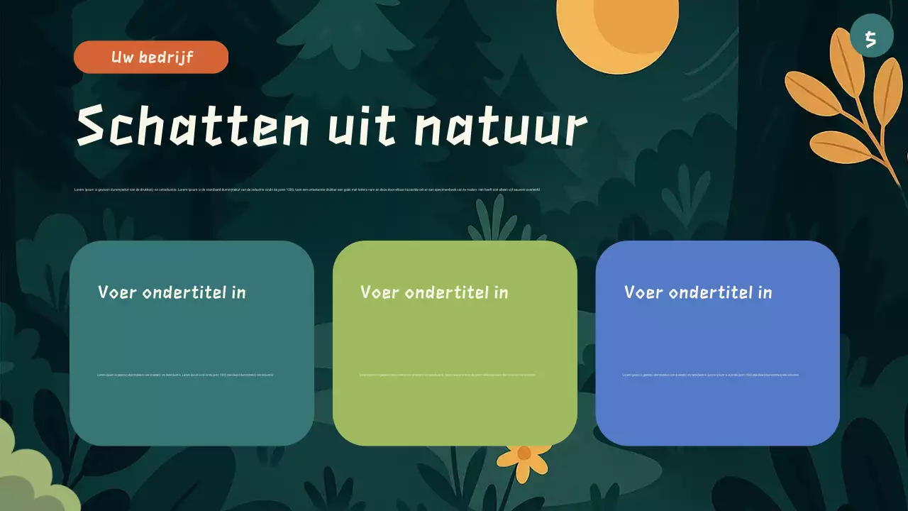 Presentatie van een groen tekenfilmdierenverhaalboek