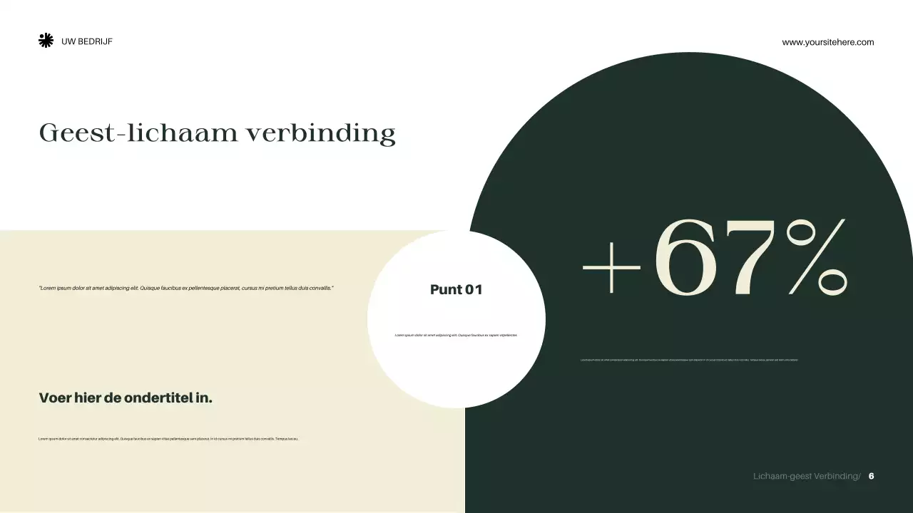 Green Elegant Wellness Aankondiging Presentatie