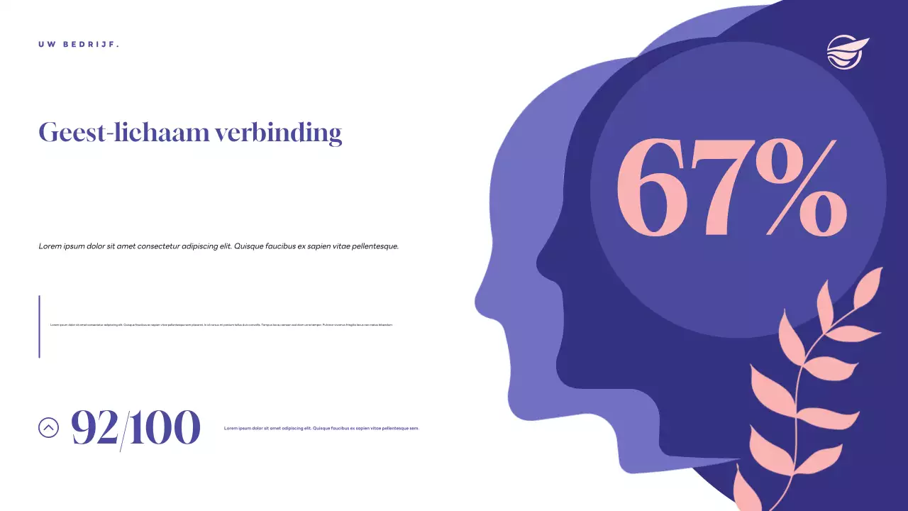 Purple Modern Health aankondigingspresentatie