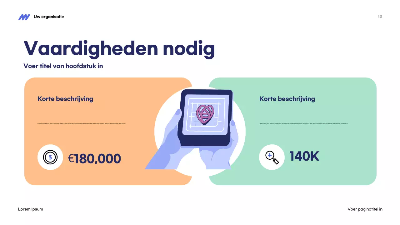 Blauwe moderne STEM-presentatie