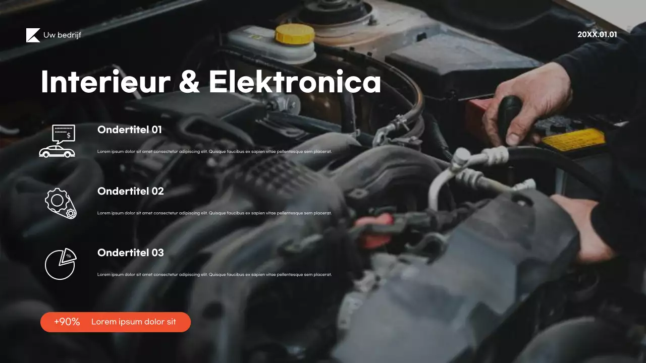 Presentatie van de gids voor zwarte moderne voertuigen