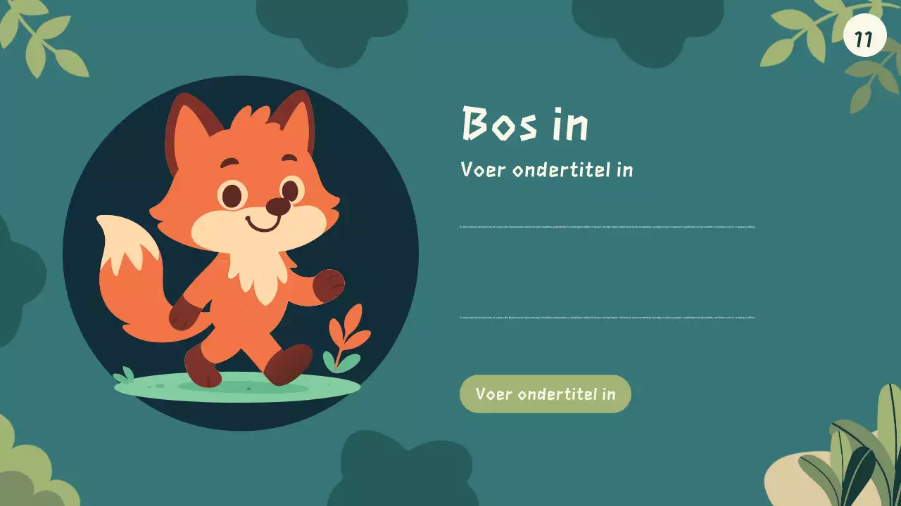 Presentatie van een groen tekenfilmdierenverhaalboek