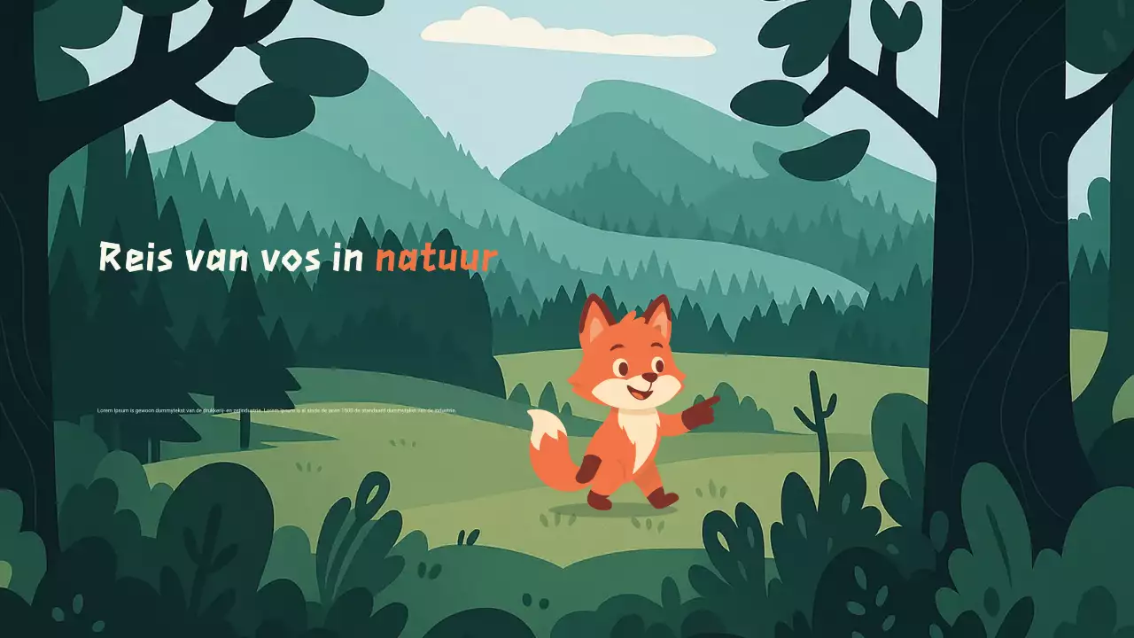 Presentatie van een groen tekenfilmdierenverhaalboek