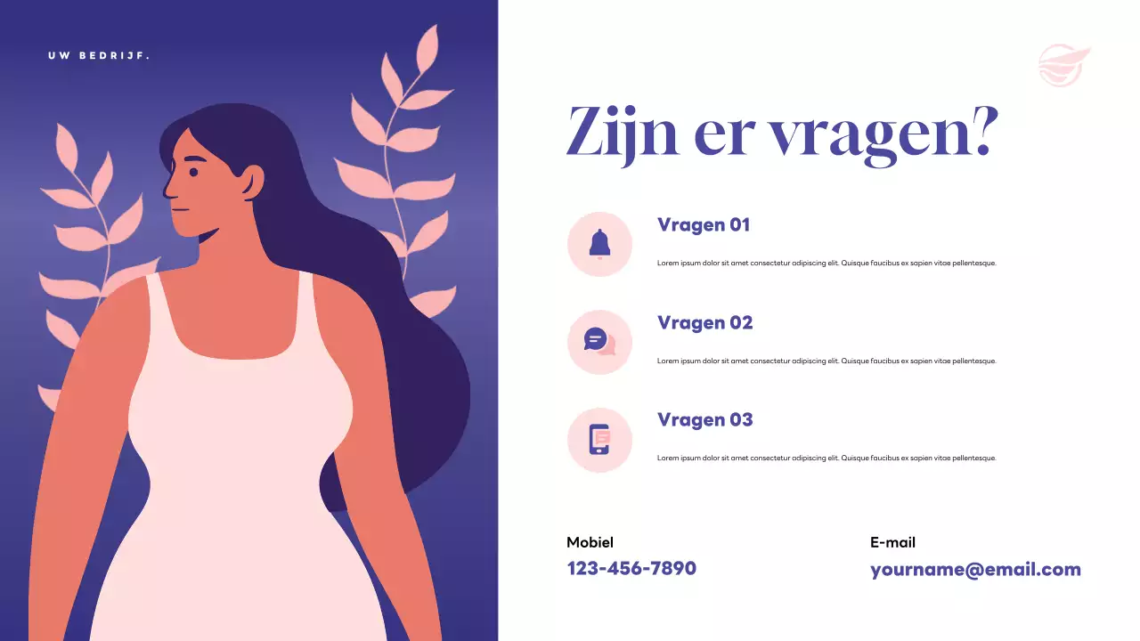 Purple Modern Health aankondigingspresentatie