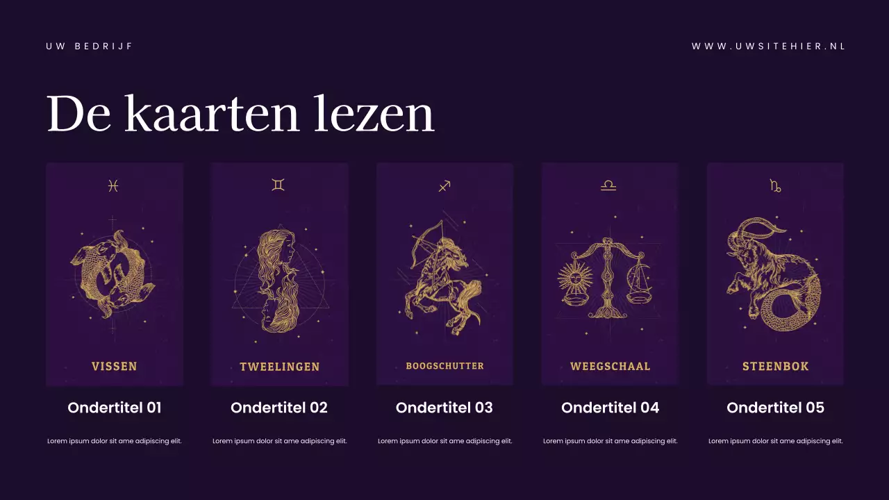 Presentatie van de Navy Elegant Tarot Guide