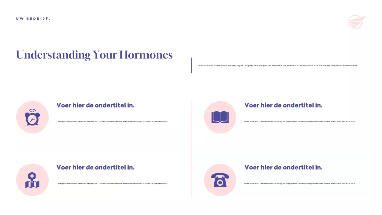 Purple Modern Health aankondigingspresentatie