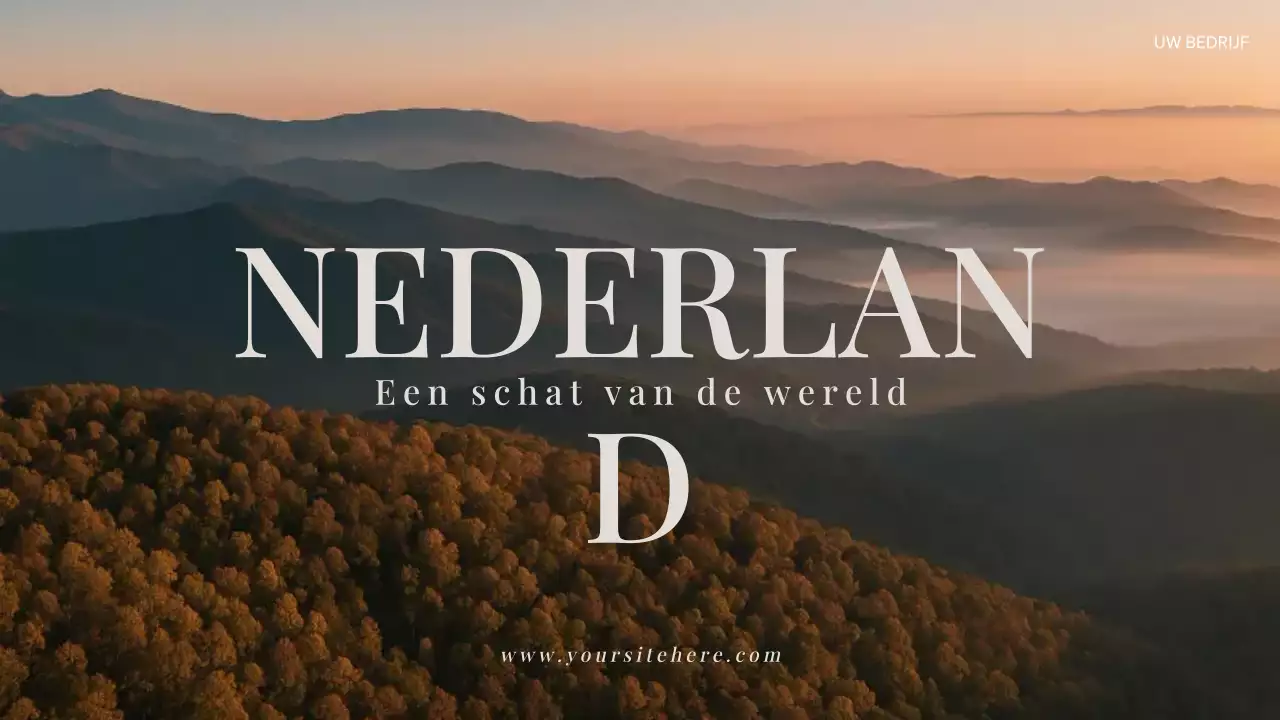 Presentatie van een bruine rustieke reisadvertentie