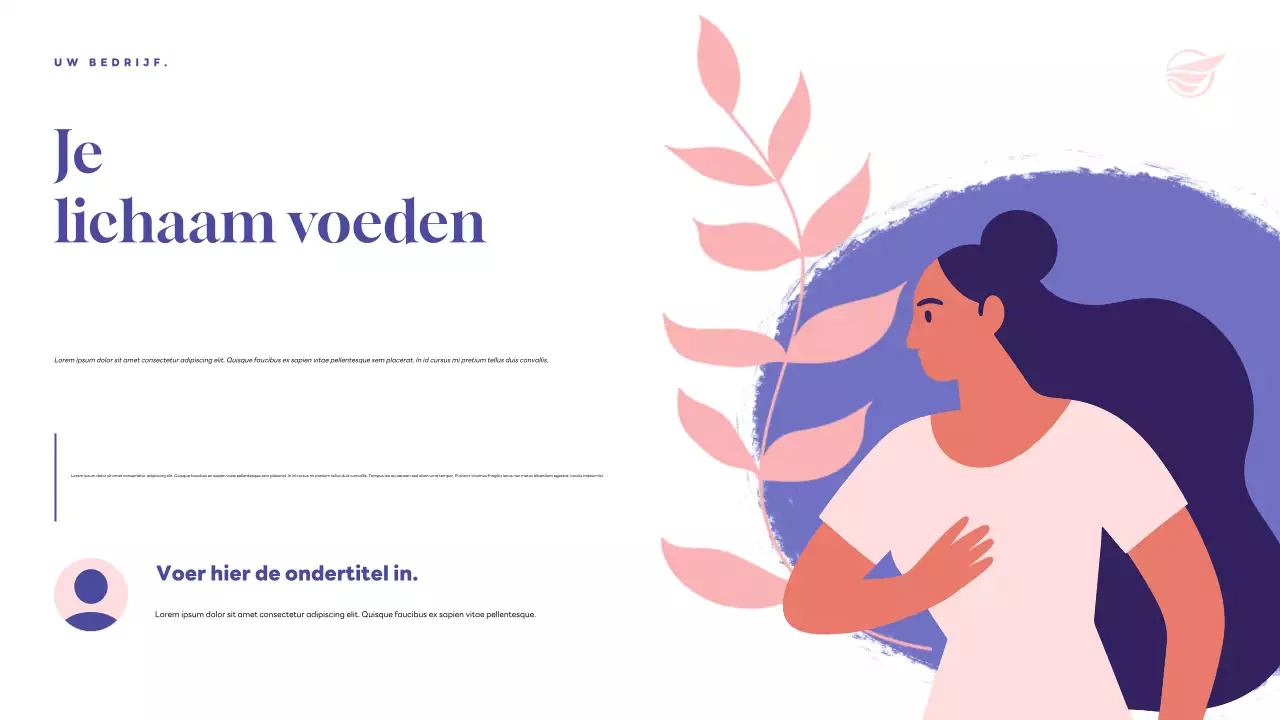 Purple Modern Health aankondigingspresentatie