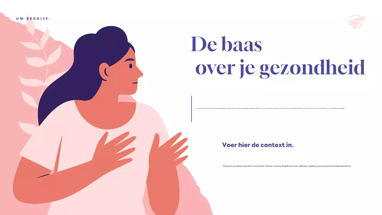 Purple Modern Health aankondigingspresentatie