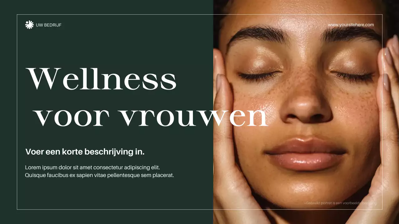 Green Elegant Wellness Aankondiging Presentatie