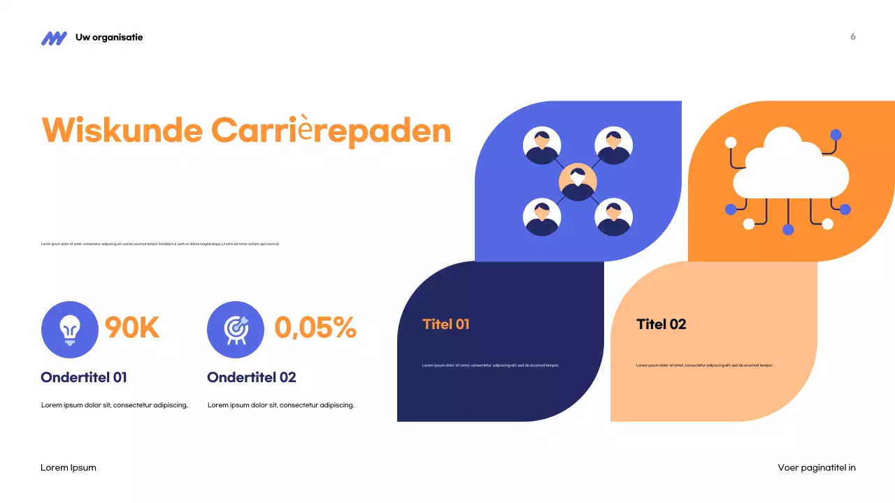 Blauwe moderne STEM-presentatie