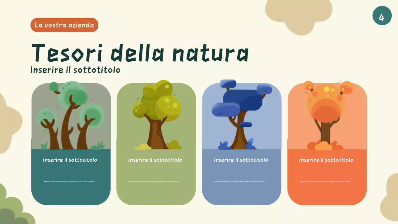 Presentazione del libro di fiabe di animali dei cartoni animati verdi