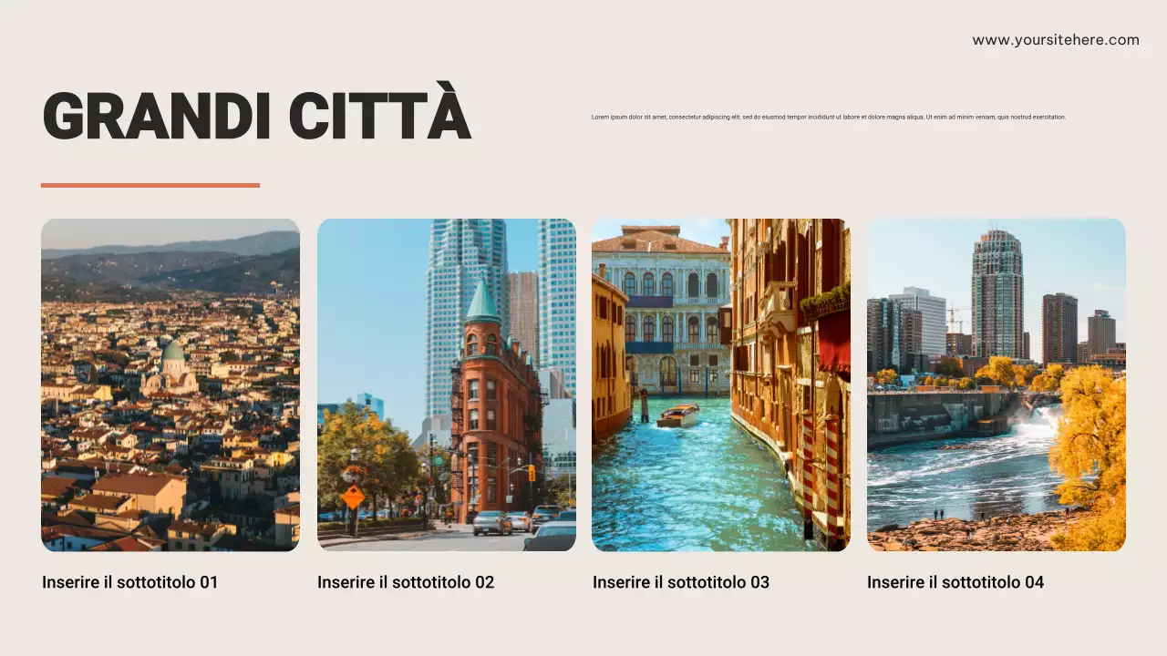 Presentazione dell'annuncio di viaggio rustico marrone