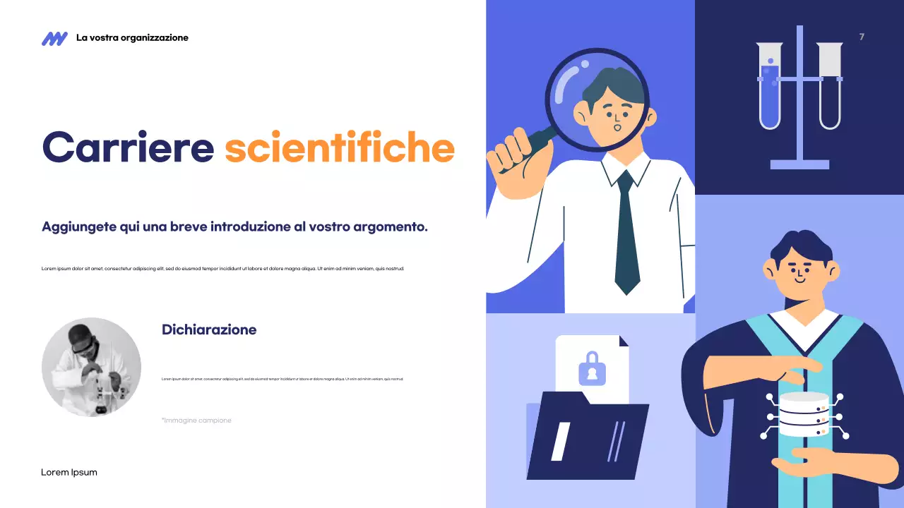 Presentazione STEM moderna blu