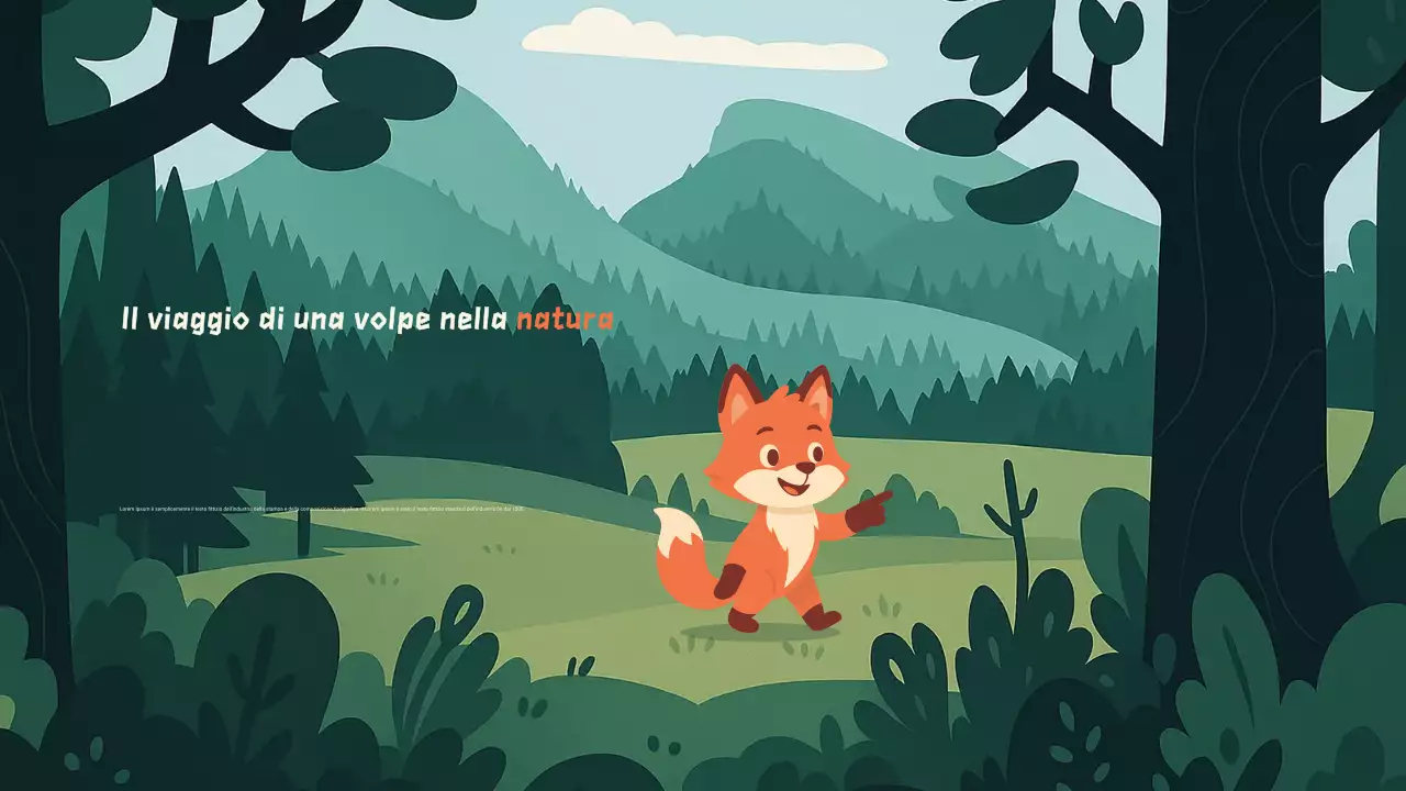 Presentazione del libro di fiabe di animali dei cartoni animati verdi