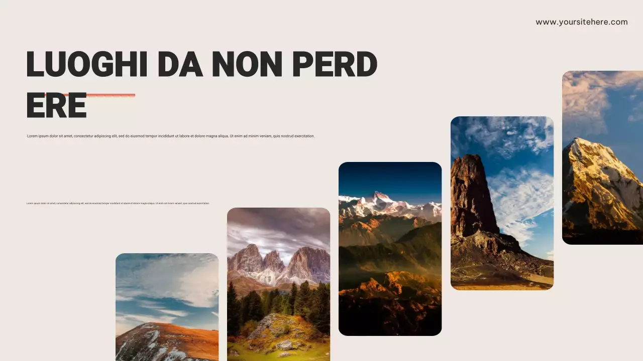 Presentazione dell'annuncio di viaggio rustico marrone