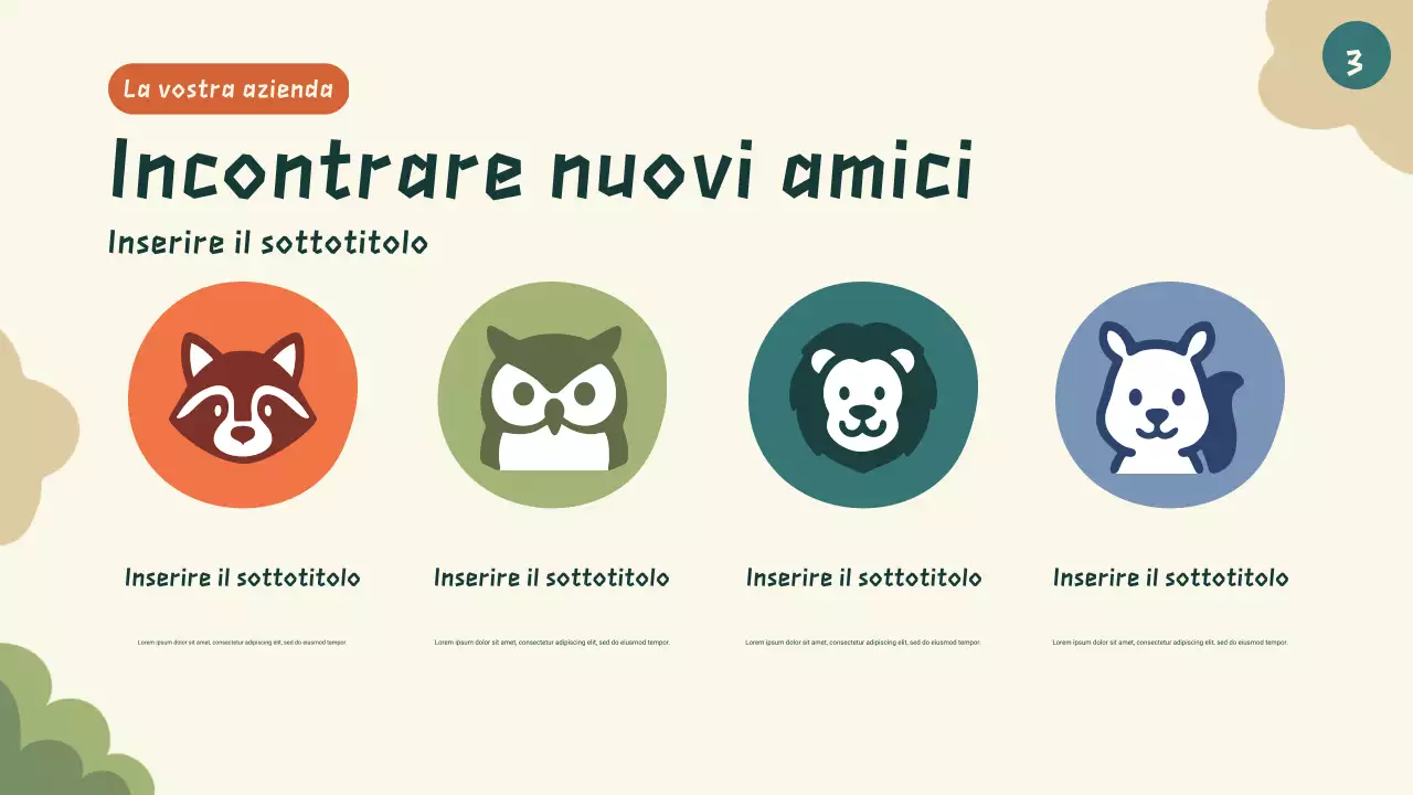 Presentazione del libro di fiabe di animali dei cartoni animati verdi